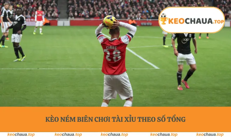 Kèo ném biên chơi tài xỉu theo số tổng