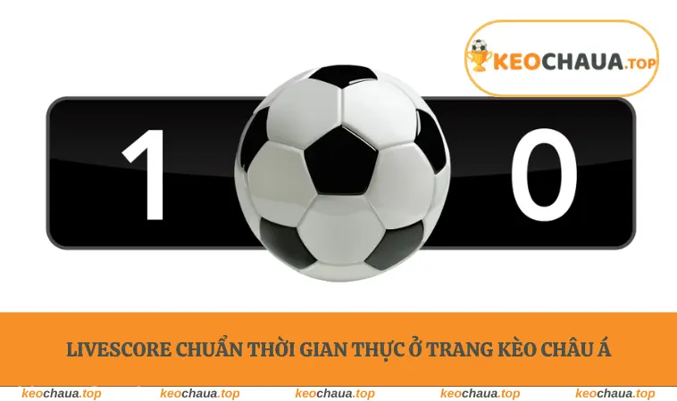 Livescore chuẩn thời gian thực ở trang Kèo Châu Á