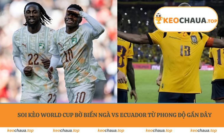 Soi kèo World Cup Bờ Biển Ngà vs Ecuador từ phong độ gần đây