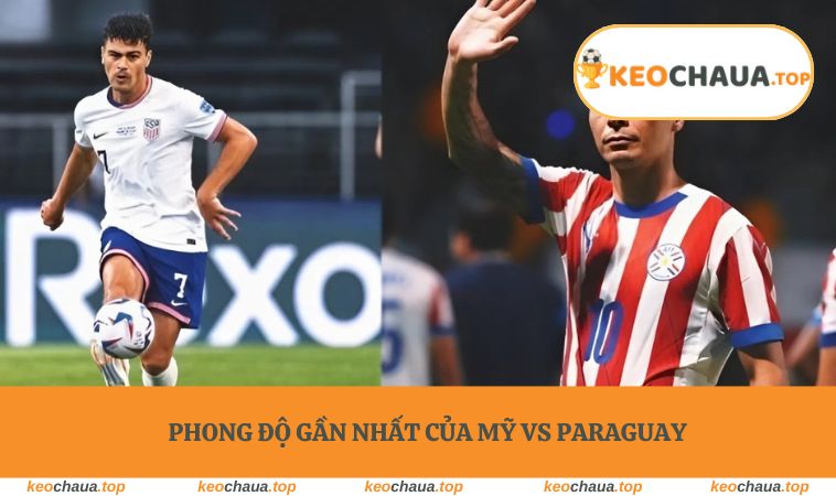 Phong độ gần nhất của Mỹ vs Paraguay